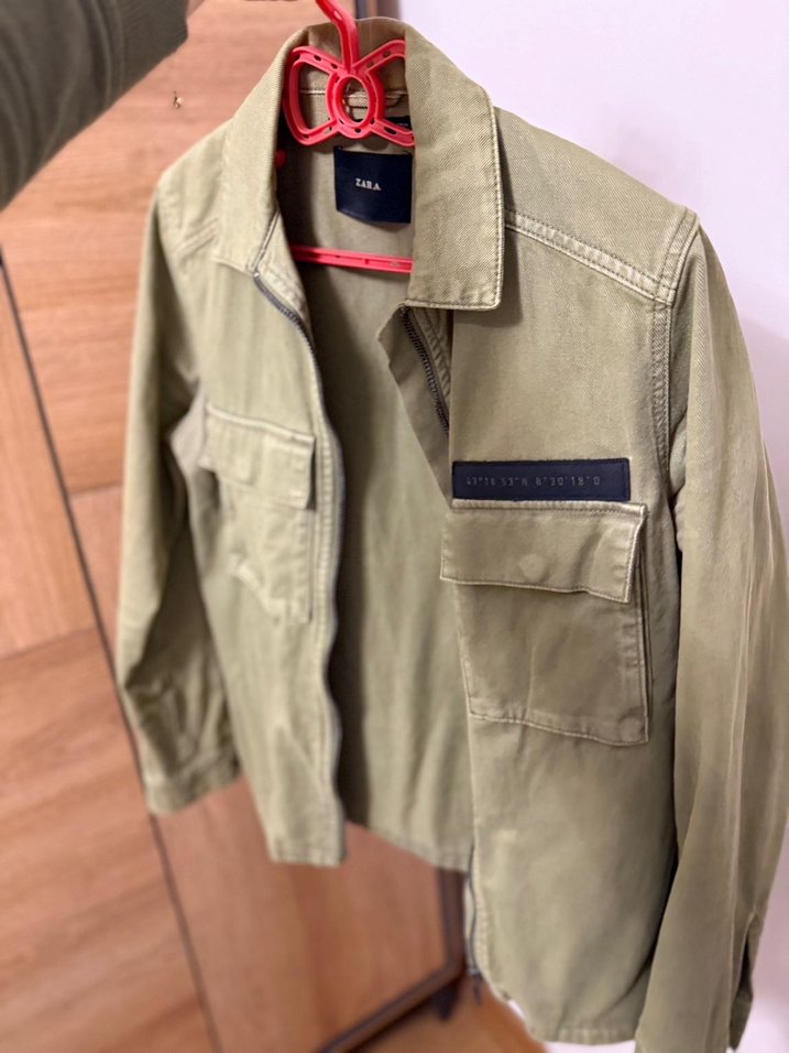 Zara erkel Haki Süet Ceket - Görsel 3