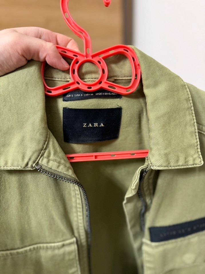 Zara erkel Haki Süet Ceket - Görsel 5