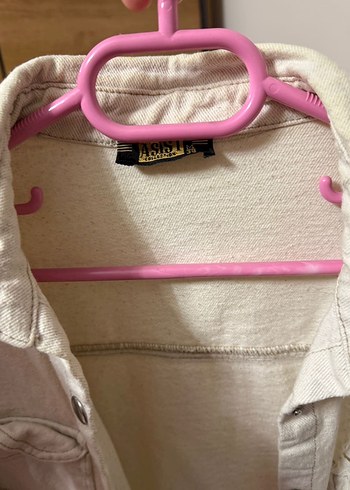 Düğmeli Beyaz Kadın Keten Gömlek - Görsel 5