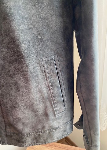 Erkek mavi denim ceket - Görsel 6