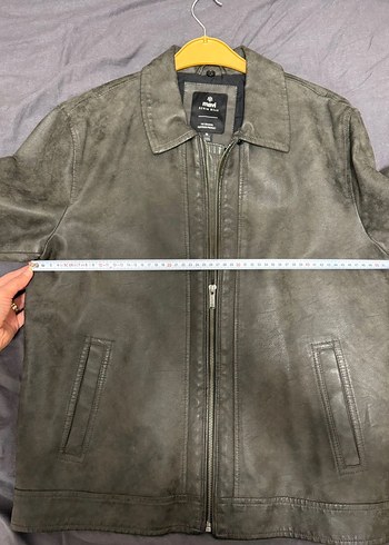 Erkek mavi denim ceket - Görsel 8