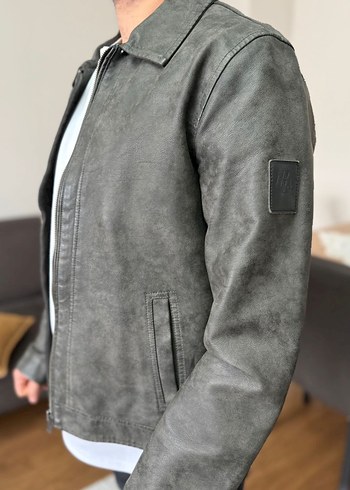 Erkek mavi denim ceket - Görsel 3