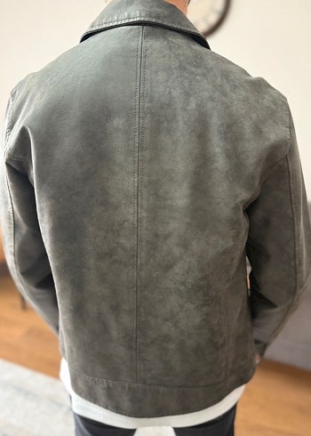 Erkek mavi denim ceket - Görsel 4