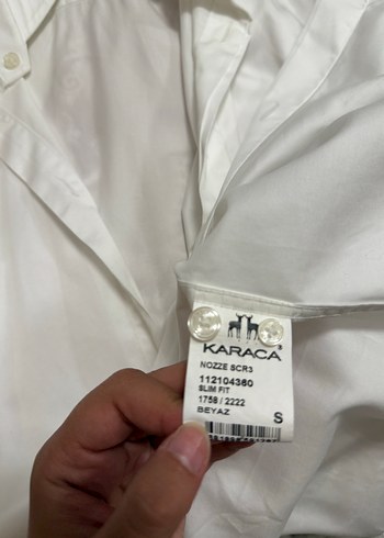 s Beden Beyaz damatlık gömlek