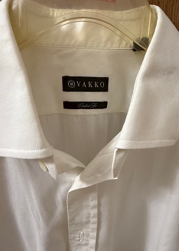 Düğmeli Beyaz  Erkek Gömlek - Görsel 3