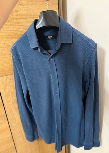 Mavi erkek Gömlek - Görsel 2