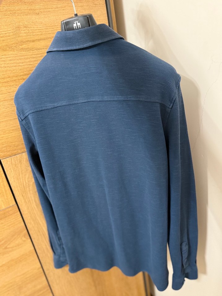 Mavi erkek Gömlek - Görsel 4