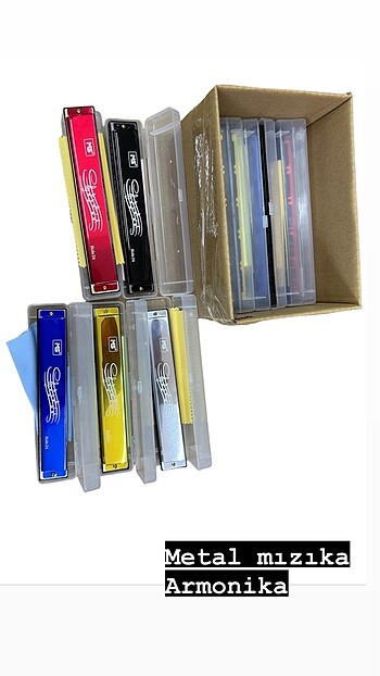 Metal harmonika mızıka mızıka paketi 12?lidir