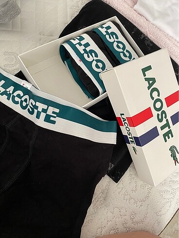 Lacoste orjinal sıfır kutusunda boxer