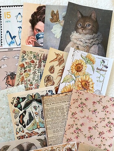  Desenli journal kağıtları, bullet paper