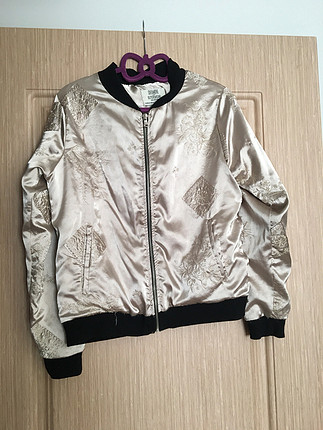 Bomber ceket parlak