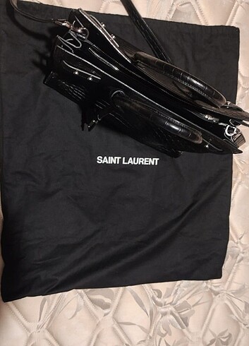  Beden siyah Renk Saint Laurent timsah derisi kadın çantası