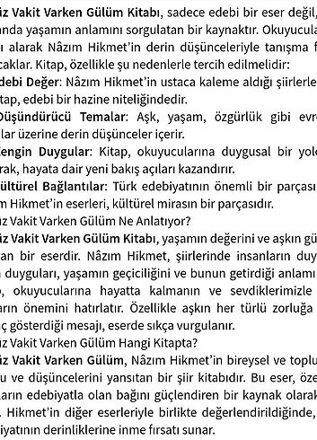 NAZIM HİKMET HENÜZ VAKİT VARKEN GÜLÜM  - Görsel 6