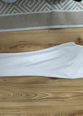 LC Waikiki Kadın Beyaz Regular Fit Kumaş Pantolon