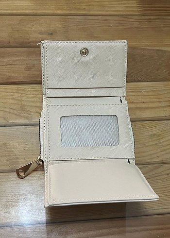 Beden Minimalist Beyaz Deri Kadın Cüzdanı