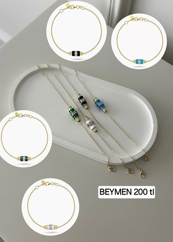 Altın Renk Zincir Detaylı Minimalist Kadın Bileklik
