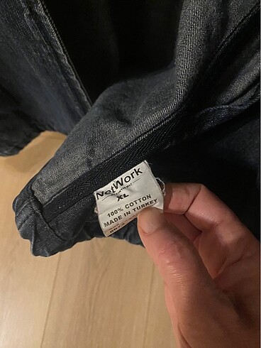 Fermuarlı kot ceket - Görsel 4