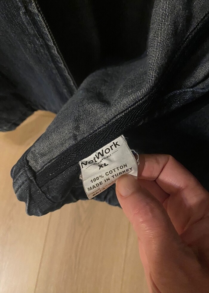 Fermuarlı kot ceket - Görsel 4