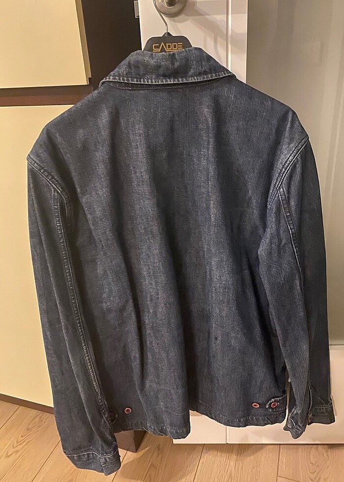 Fermuarlı kot ceket - Görsel 2