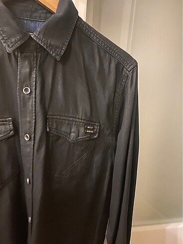 Mavi kot gömlek - Görsel 3