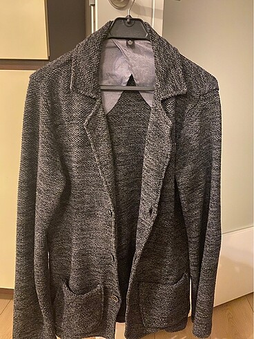 Mavi jeans örme spor ceket - Görsel 3