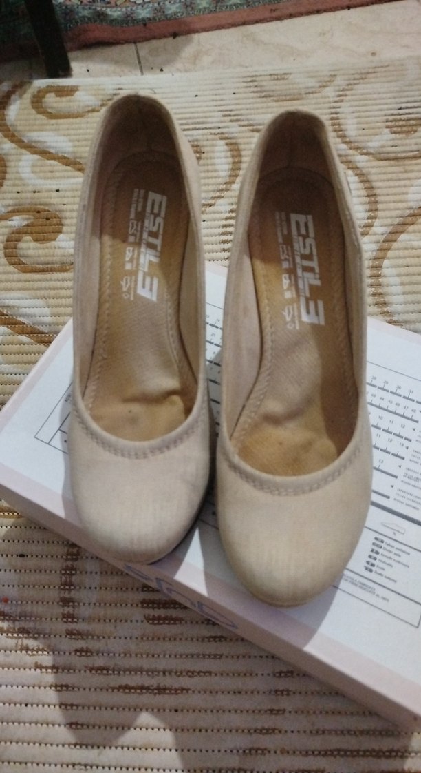 Bej Süet Kadın Dolgu Topuk Espadril - Görsel 4