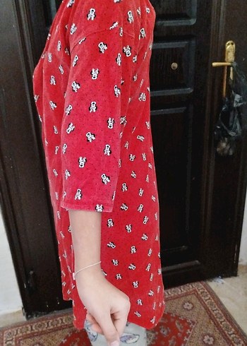 Renkli Baskılı Kadın Midi Sabahlık - Görsel 2