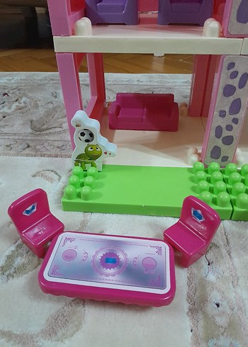 niloya Pembe Renkli Oyuncak Ev Seti - Görsel 3