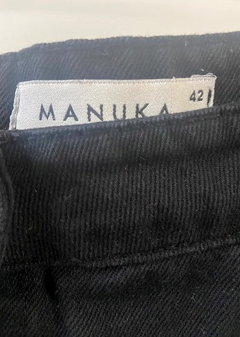 Diğer manuka Düğmeli Siyah Uzun Denim Etek