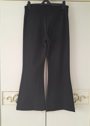 Zara Kadın Siyah İspanyol Paça Pantolon