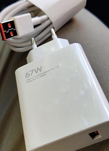 Kutu çıkması orijinal Xiaomi 67watt Turbo şarj cihazı 