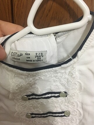 24-36 Ay Beden beyaz Renk Etiketi kopmuş sıfır Cigit
