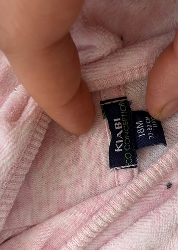 LC Waikiki Pembe Triko Bebek Kız Takımı Kapüşonlu