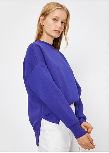 m Beden mor Renk Mor sweatshirt