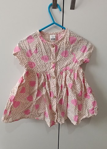 Kız Çocuk Pembe Fırfırlı Bohem Elbise