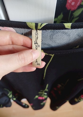 Dantel Detaylı Siyah Bohem Midi Tunik - Görsel 4