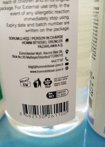 Homm bitkisel Komple ayak Bakım Seti - Hiç Açılmamış - Görsel 8