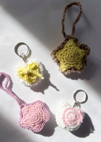 Hello Kitty Örgü Anahtarlık &charm