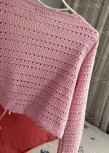 2K Pembe Örgü kadın Hırka