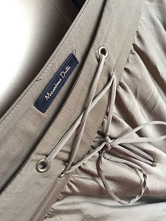 42 Beden haki Renk Massimo dutti ipek etek