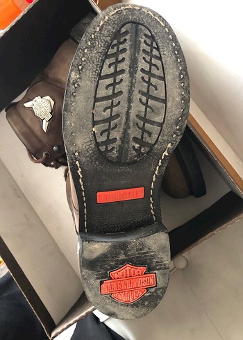 42 Beden kahverengi Renk Harley Davidson Erkek Botu
