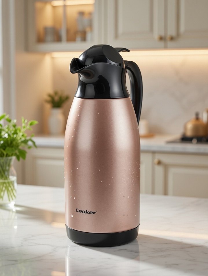 2.5lt çelik termos paslanmaz 24 saat sıcak 48 saat soguk tutar - Görsel 2