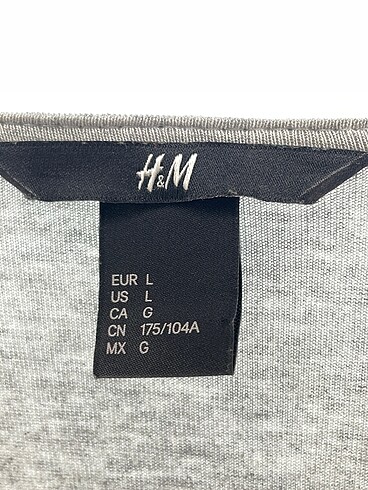 l Beden gri Renk H&M Günlük Elbise %70 İndirimli.