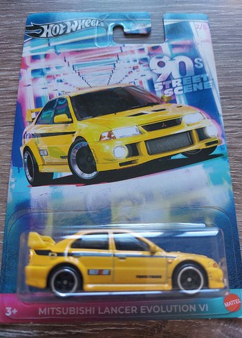 Parlak Sarı Mitsubishi Lancer Evolution Oyuncak Araba hot wheels