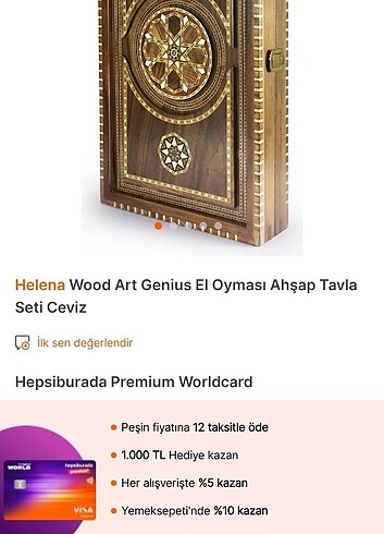 Helena Wood art tavla seti