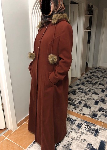 Tesettür Kaşe Kaban - Görsel 9