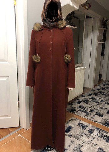 Tesettür Kaşe Kaban - Görsel 7