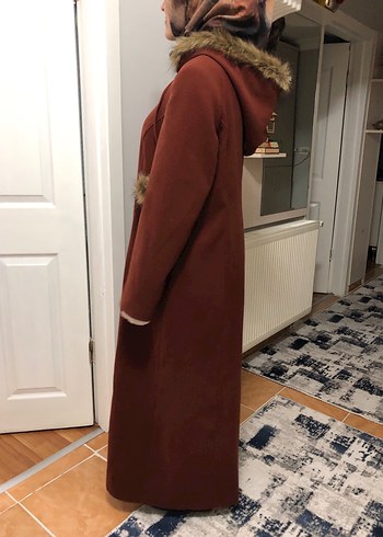 Tesettür Kaşe Kaban - Görsel 8