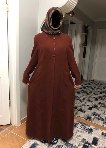 Tesettür Kaşe Kaban - Görsel 5