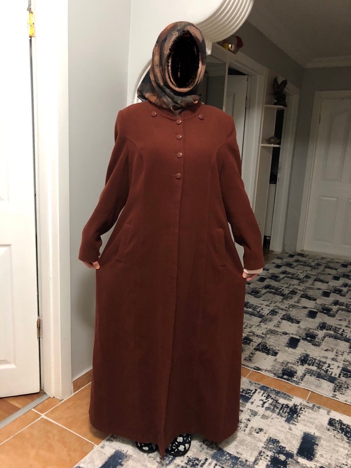 Tesettür Kaşe Kaban - Görsel 5